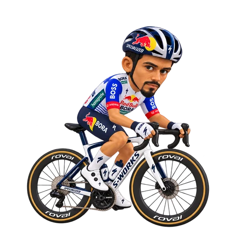 Illustration de Daniel Felipe Martínez dans la tenue 2026 de Red Bull–BORA–hansgrohe