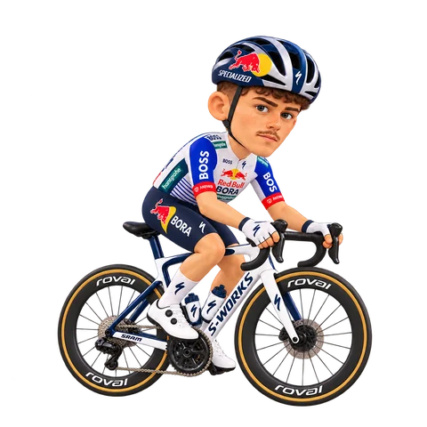 Illustration de Luke Tuckwell dans la tenue 2026 de Red Bull–BORA–hansgrohe