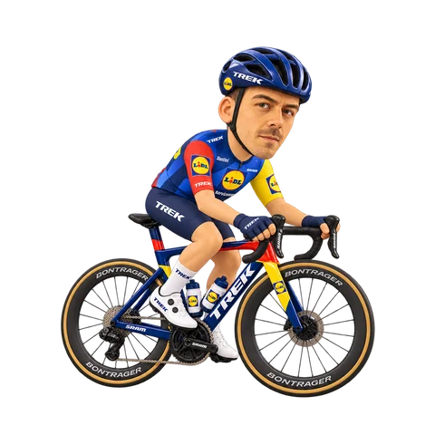 Illustration von Max Walscheid im 2026er Trikot von Lidl–Trek