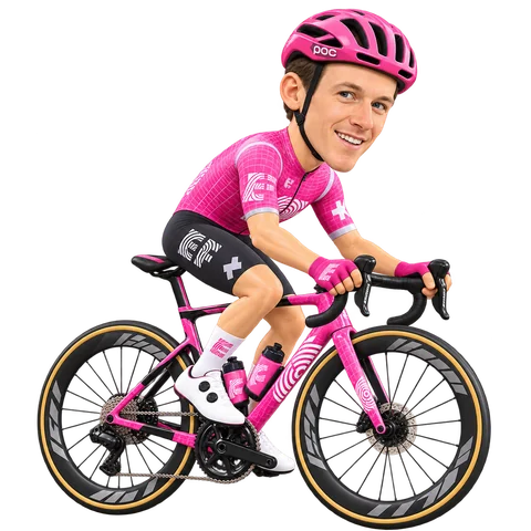Illustration von Neilson Powless im 2026er Trikot von EF Education-EasyPost