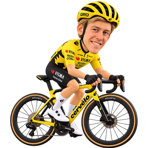 Illustration von Timo Kielich im 2026er Trikot von Team Visma | Lease a Bike